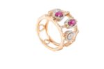Classic Diamond Ring with Ruby