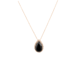 Classic Diamond Necklace with Fancy Black Diamond