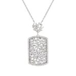 Daily Dazzle Diamond Necklace with Baguette Diamond