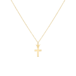 Religious Cross Gold Necklace