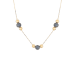 Boule Necklace with Blue Sapphire