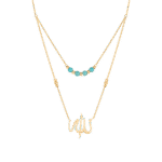 Religious Gold Necklace Allah