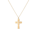 Religious Cross Gold Necklace
