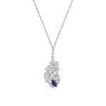 Daily Dazzle  Diamond Necklace with Blue Sapphire