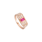 Daily Dazzle Diamond Ring with Colored Stones
