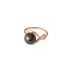 Daily Dazzle Diamond Ring with Pearl