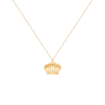 Crown Gold Necklace