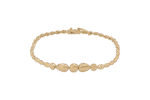 Bridal jewelry, Yellow gold bracelet, Gold Bracelet for Mom