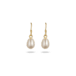 Daily Dazzle Gold Earrings with Pearl
