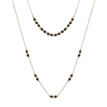 Daily Dazzle Gold Necklace with Colored Stones