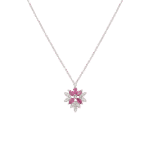 Daily Dazzle  Diamond Necklace with Ruby