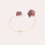 Tarboush Gold Bracelet with Ruby