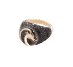 Zodiac Black Diamond Ring  Capricorn