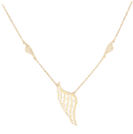 Fairy Taile Gold Necklace Wings