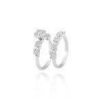 Solitaire Diamond Twins Engagement Ring