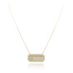 Daily Dazzle Diamond Necklace Blade with Marquise and Princess