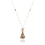 Chess Diamond Necklace with Fancy Diamond