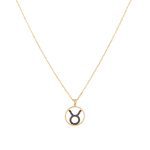 Zodiac Black Diamond Necklace Taurus