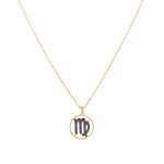 Zodiac Black Diamond Necklace Virgo
