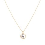 Zodiac Black Diamond Necklace Leo