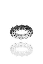 Wedding Band Fancy With Black Diamond