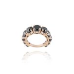 Wedding Band Fancy With Black Diamond