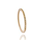 Wedding Band Yellow Sapphire
