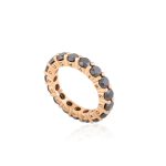 Wedding Band Fancy With Black Diamond
