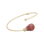 Light Diamond Bracelet with Ruby