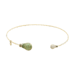 Light Diamond Choker with Black Diamond and Precious Stones