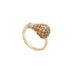 Light Diamond Ring with Fancy Brown Diamond
