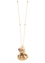 Zodiac Diamond Necklace Virgo with Precious Stone