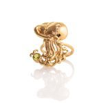 Zodiac Diamond Ring Aquarius with Precious Stone