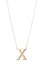 Initials Fancy Black Diamond Necklace Y
