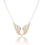 Fairy Taile Diamond Necklace Wings