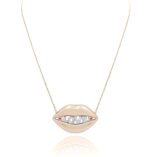 Lips Diamond Necklace Love