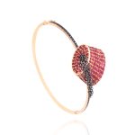 Tarboush Fancy Diamond Bracelet with Ruby