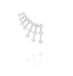 Snowflake Single Diamond Earring