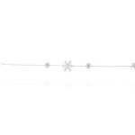 Snowflake Diamond Bracelet with Precious Stones