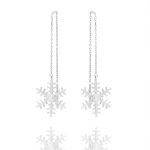 Snowflake Diamond Earrings