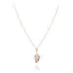 Leaves Diamond Necklace with Precious Colors