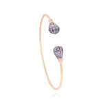 Light Diamond Bracelet with Sapphire