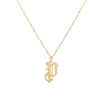 Initials Necklace Letter P