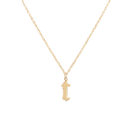 Initials Necklace Letter T