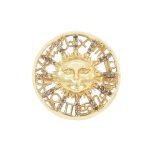 Zodiac Diamond Ring with Brown Diamond