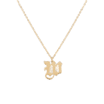 Initials Necklace Letter W