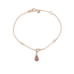 Light Diamond Bracelet With Ruby