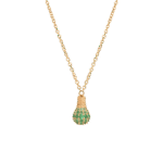Light Necklace with Emerald