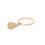Light Diamond Ring with Yellow Sapphire