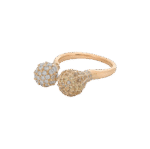 Light Diamond Ring with Yellow Sapphire